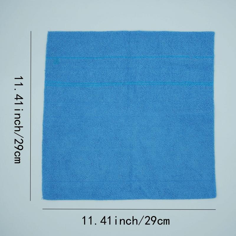 10pcs Microfiber Dishcloths Ultrasonic Edge Cutting Kitchen Cleaning Cloths