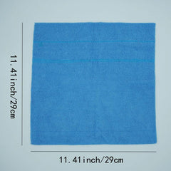 10pcs Microfiber Dishcloths Ultrasonic Edge Cutting Kitchen Cleaning Cloths