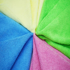 10pcs Microfiber Dishcloths Ultrasonic Edge Cutting Kitchen Cleaning Cloths