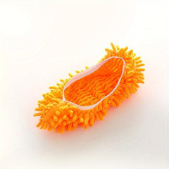 2 Chenille Lazy Mopping Slipper Covers Removable Washable & Absorbent