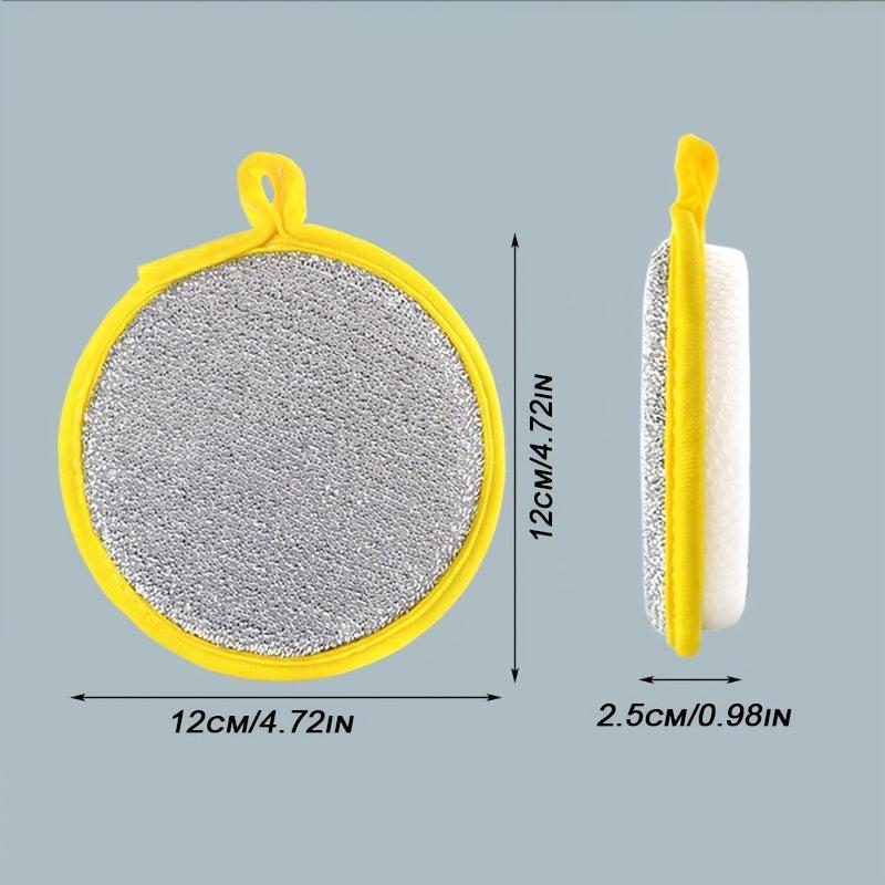 5pcs Double Sided Sponge for Kitchen Cleaning - Non Stick Degreasing