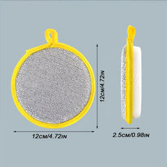 5pcs Double Sided Sponge for Kitchen Cleaning - Non Stick Degreasing