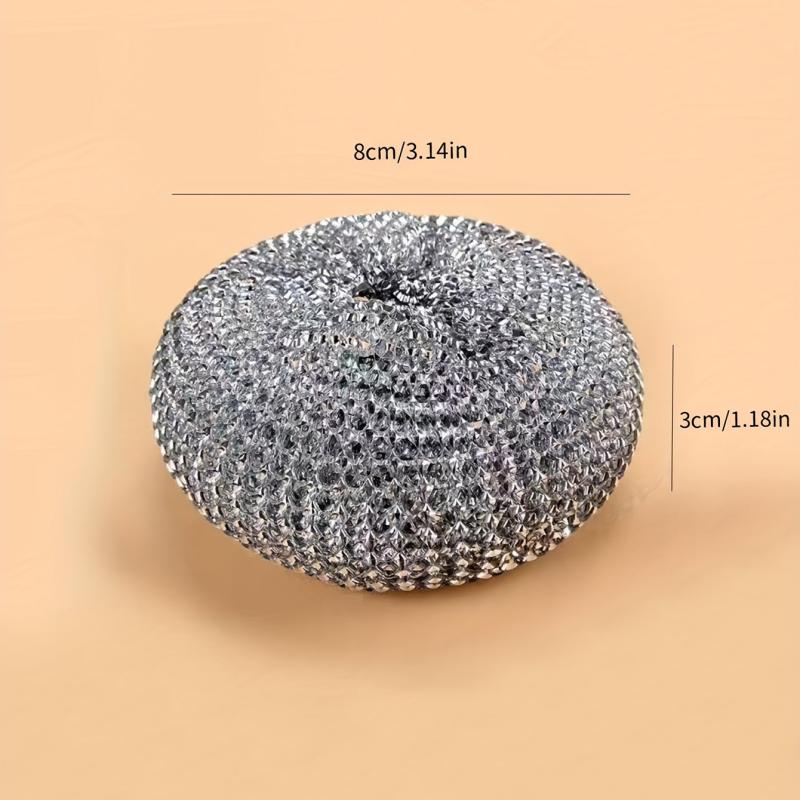 1pc Pan Washing Wire Ball Pot Brush Kitchen Steel Cleaning Brush