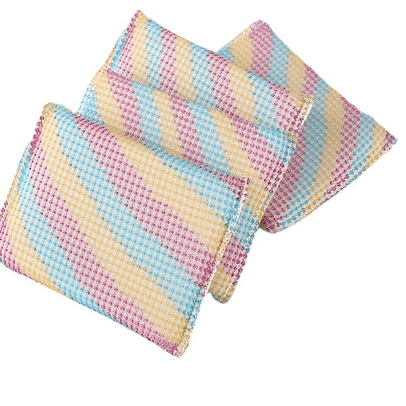 4pcs Non Stick Wide Striped Sponge for Easy Dishwashing