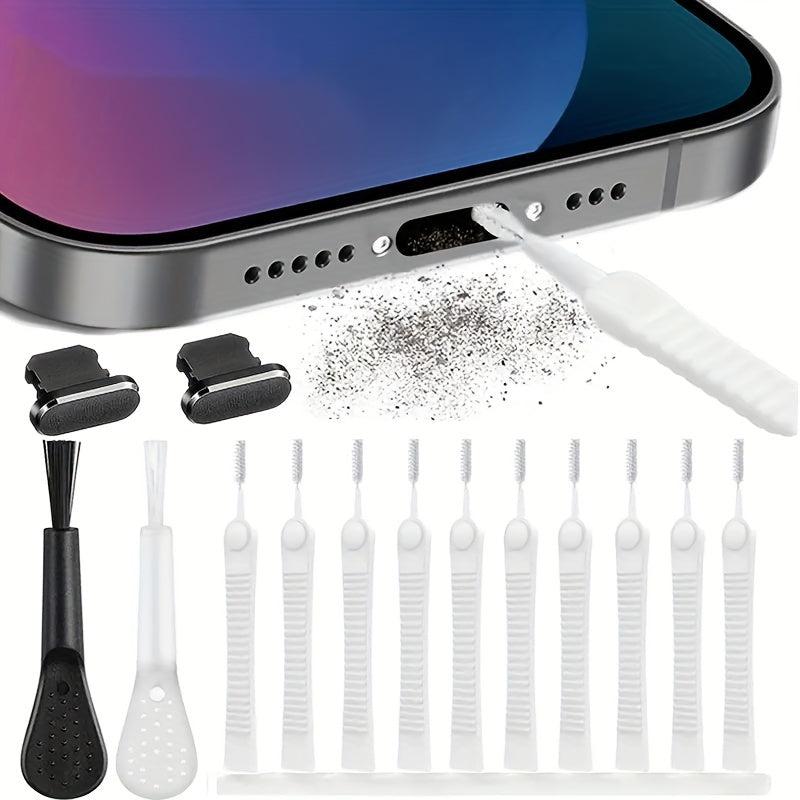 Mini Crevice Brush Set for Cleaning Ports, Showers & More