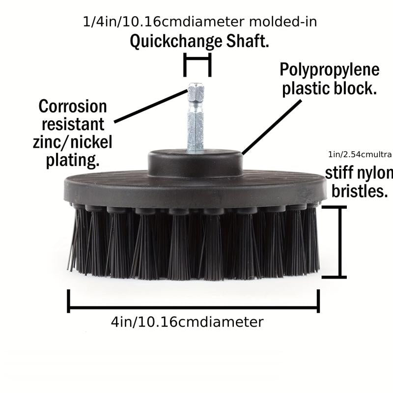 1pc Drill Brush Head Multipurpose Power Cleaning Scrub Brush