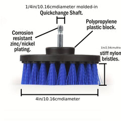 1pc Drill Brush Head Multipurpose Power Cleaning Scrub Brush