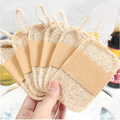 Loofah Dishwashing Brush Pot Loofah Sponge Brush Natural