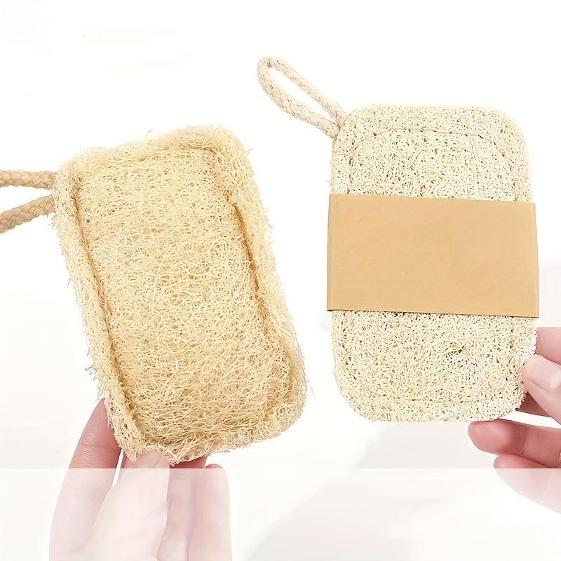 Loofah Dishwashing Brush Pot Loofah Sponge Brush Natural