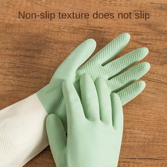 Housework Dishwashing Gloves Waterproof Kitchen Brush Pot Washing
