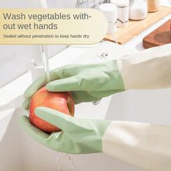 Housework Dishwashing Gloves Waterproof Kitchen Brush Pot Washing