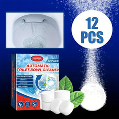 12pcs Automatic Toilet Bowl Cleaners With Bleach