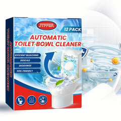 12pcs Automatic Toilet Bowl Cleaners With Bleach