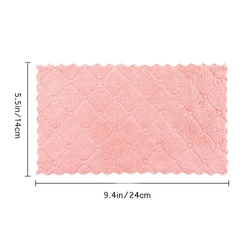 Microfiber Dish Cloths Double-sided Towels Soft Absorbent Strong Stain Removal