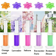 Toilet Gel Stamp Kit - 9pcs - 4 Scents - Bathroom Deodorizer - Air Freshener