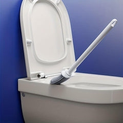 Double Sided Rubber Toilet Brush with Removable Handle
