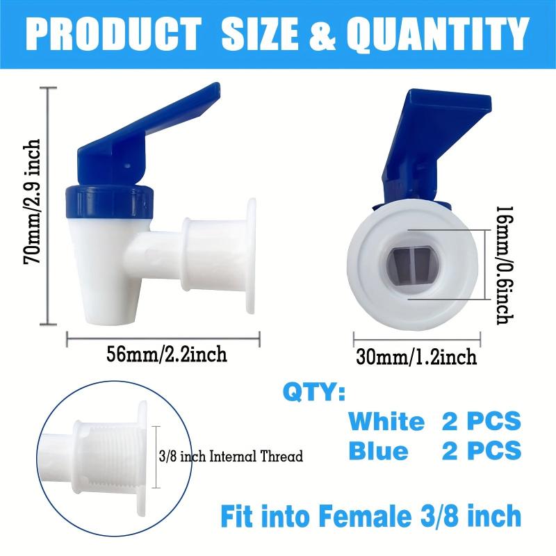 4 Pack Reusable Water Bottle Jug Spigot BPA Dispenser
