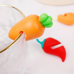 Silicone Pot Cover - Chili Carrot Chicken Leg Shapes