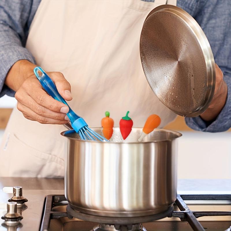 Silicone Pot Cover - Chili Carrot Chicken Leg Shapes