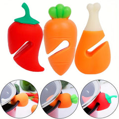 Silicone Pot Cover - Chili Carrot Chicken Leg Shapes