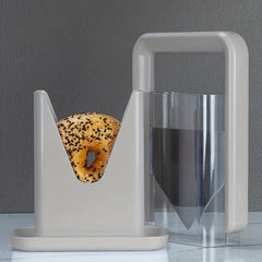 Stainless Steel Bagel Slicer Guillotine Universal Cutter