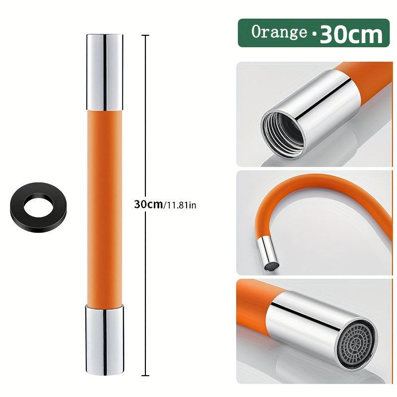 Faucet Extender 360 Rotation 2.54 5.08cm Bathroom Splashproof Tube Adapter