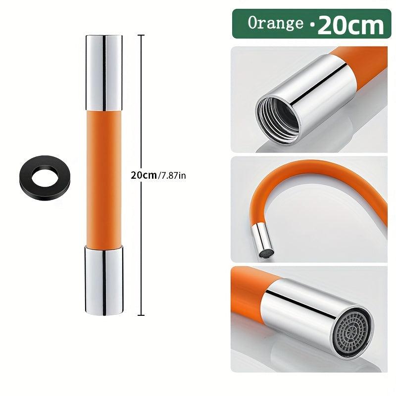 Faucet Extender 360 Rotation 2.54 5.08cm Bathroom Splashproof Tube Adapter