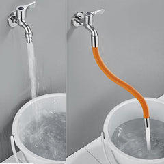 Faucet Extender 360 Rotation 2.54 5.08cm Bathroom Splashproof Tube Adapter