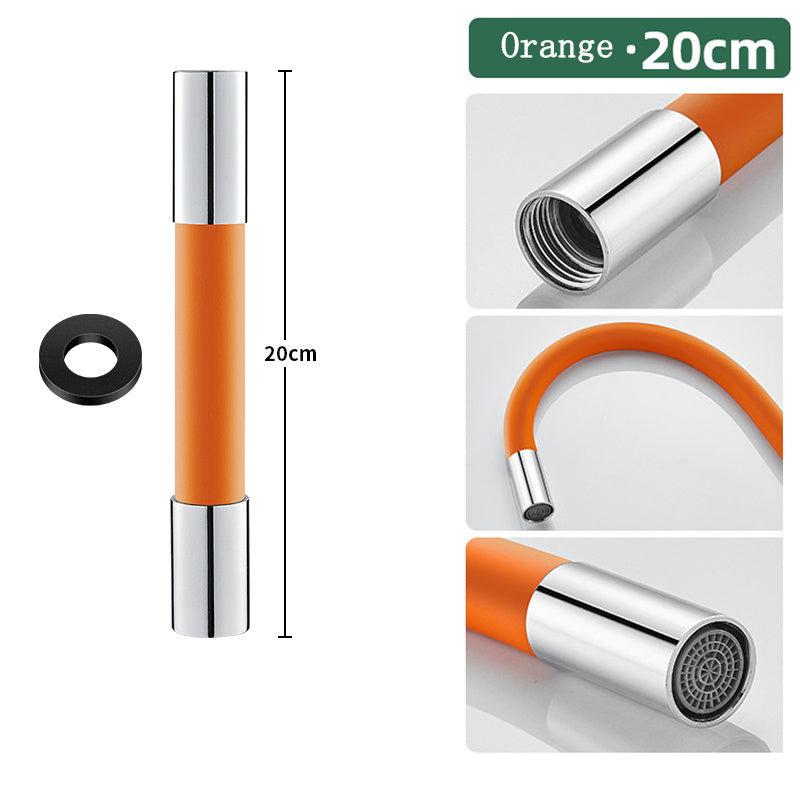 Faucet Extender 360 Rotation 2.54 5.08cm Bathroom Splashproof Tube Adapter