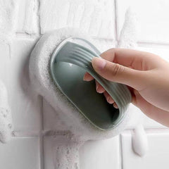 Scrub Pad With Handle Scouring Pad Brush Kitchen Cleaning