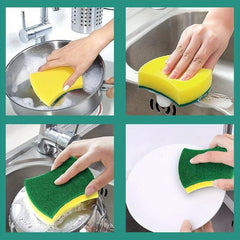 8pcs Double Sided Scouring Pad for Household Cleaning