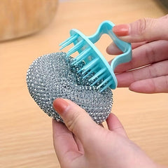 3pcs Magic Cleaning Ball Brush Pot Stove Washing Brush Self cleaning