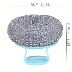 3pcs Magic Cleaning Ball Brush Pot Stove Washing Brush Self cleaning