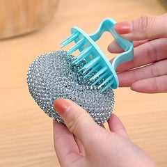 3pcs Magic Cleaning Ball Brush Pot Stove Washing Brush Self cleaning