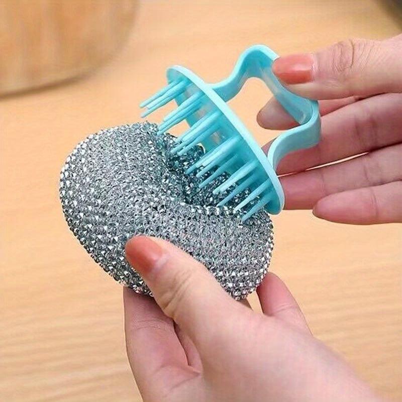 3pcs Magic Cleaning Ball Brush Pot Stove Washing Brush Self cleaning