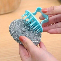 3pcs Magic Cleaning Ball Brush Pot Stove Washing Brush Self cleaning