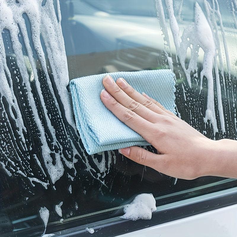 10pcs Fish Scale Dishcloth Soft Cleaning Cloth for Mirrors and Dishes