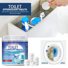 10pcs Automatic Toilet Bowl Cleaners With Bleach