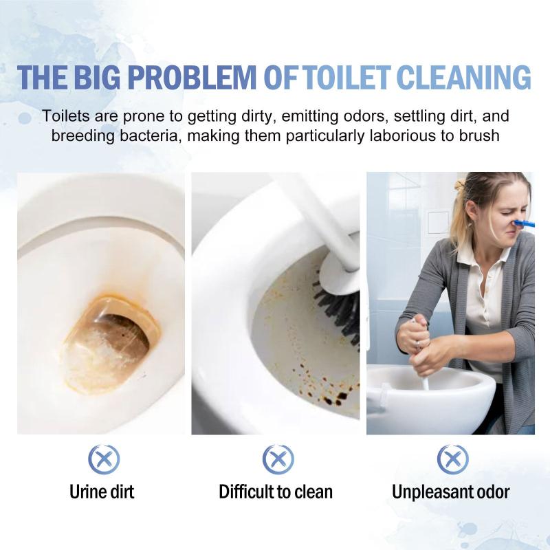 10pcs Automatic Toilet Bowl Cleaners With Bleach