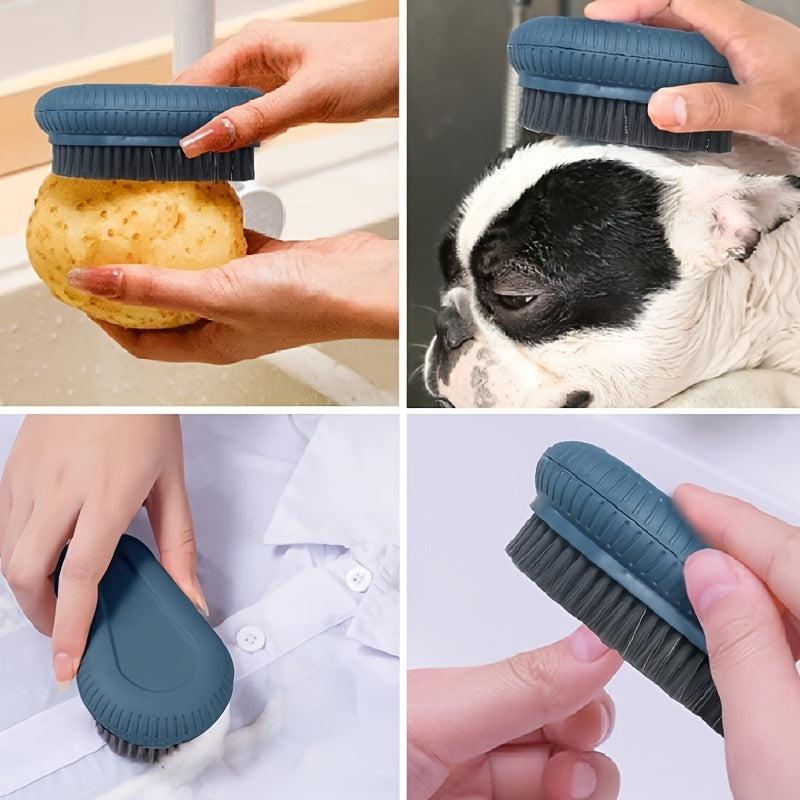 Soft Bristle Scrubbing Brush for Laundry Cleaning, Pedicure, Nail Salon