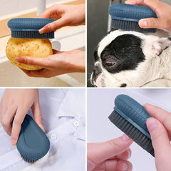 Soft Bristle Scrubbing Brush for Laundry Cleaning, Pedicure, Nail Salon