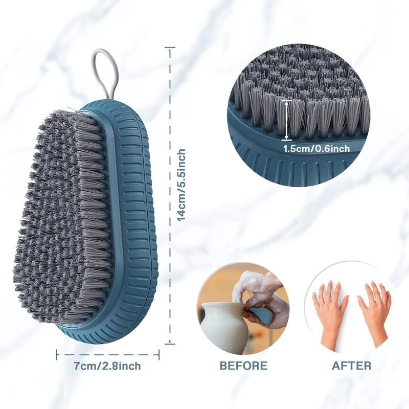 Soft Bristle Scrubbing Brush for Laundry Cleaning, Pedicure, Nail Salon