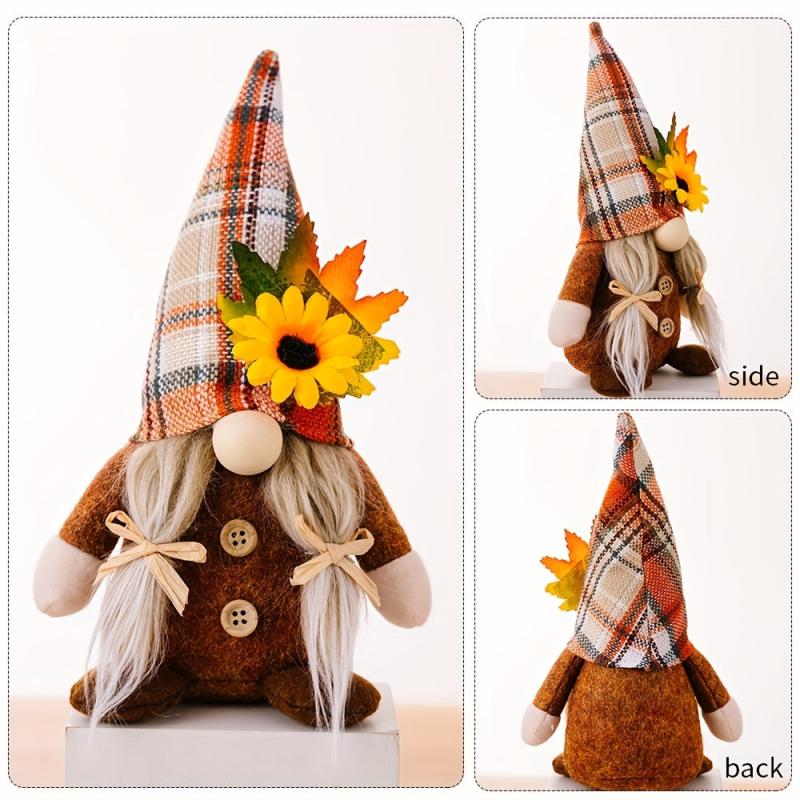 Sunflower Gnomes Plush Garden Spring Scandinavian Tomte Decor