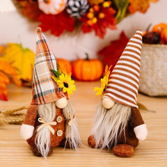 Sunflower Gnomes Plush Garden Spring Scandinavian Tomte Decor