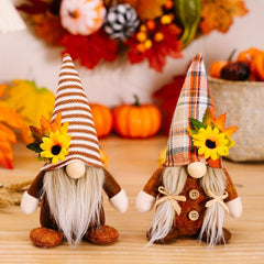 Sunflower Gnomes Plush Garden Spring Scandinavian Tomte Decor