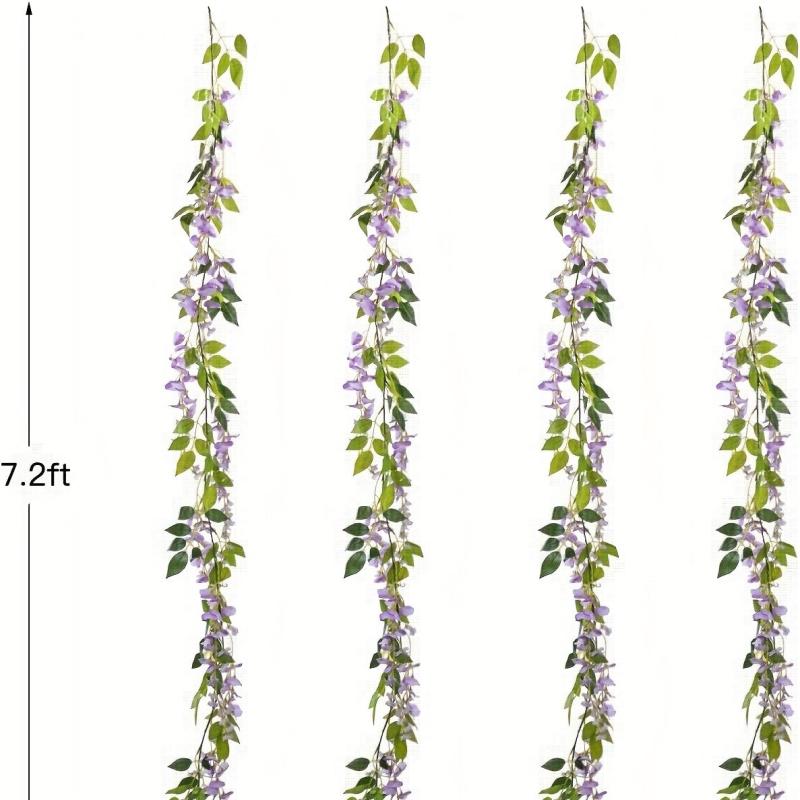 6.5Ft Artificial Wisteria Garland for Home Garden Ceremonies