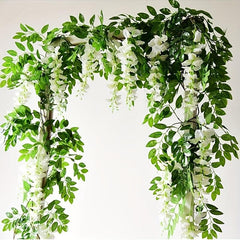 6.5Ft Artificial Wisteria Garland for Home Garden Ceremonies