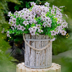 4 Bundles Faux Boxwood Greenery for Yard Decor
