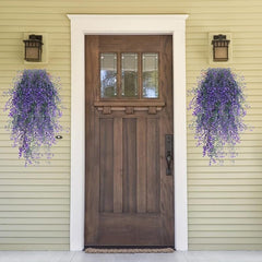 Golden Willow Artificial Plant UV Resistant Hanging Wall Decor