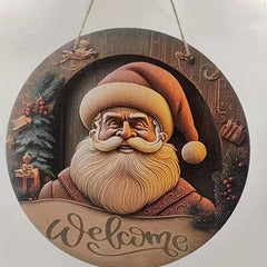 Wooden Door Hangings MERRY CHRISTMAS Tree Decoration